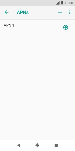 Press the new data connection icon.