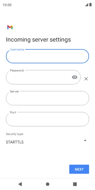 Press the field below 