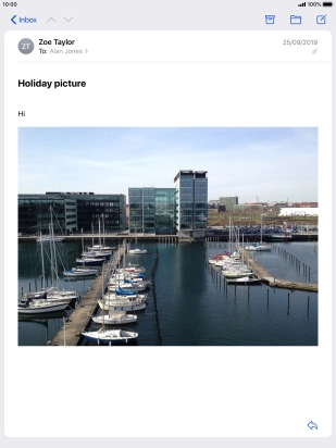 Press the Home key to return to the home screen.