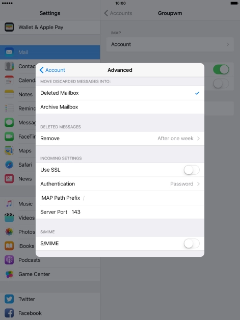 Press Authentication.