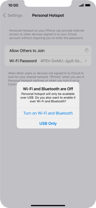 If Wi-Fi is turned off, press Turn on Wi-Fi and Bluetooth.