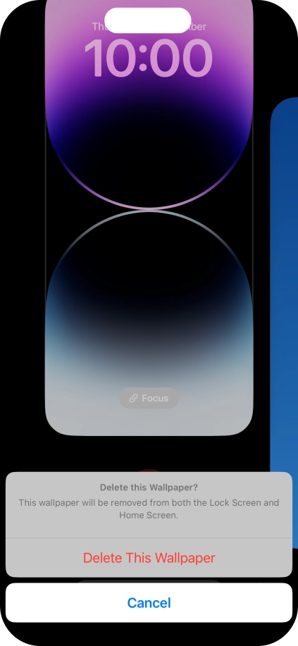 Press Delete This Wallpaper.