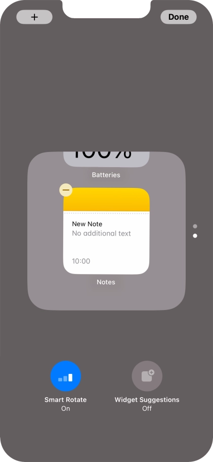 Press Smart Rotate to turn the function on or off.