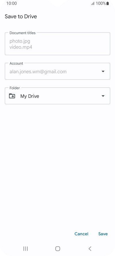 Press the field below 