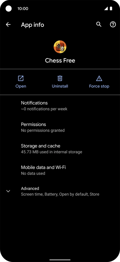 Press Storage and cache.