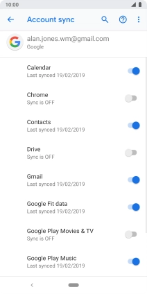 Press the Home key to return to the home screen.