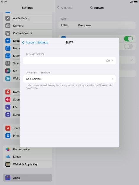 Press the field below 