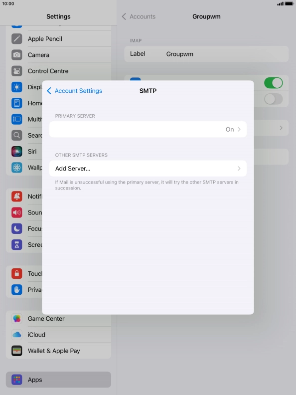 Press the field below 
