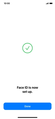 Press Done. If you haven't previously selected a phone lock code, key in a code of your own choice twice.