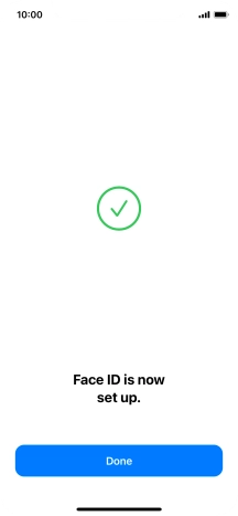 Press Done. If you haven't previously selected a phone lock code, key in a code of your own choice twice.
