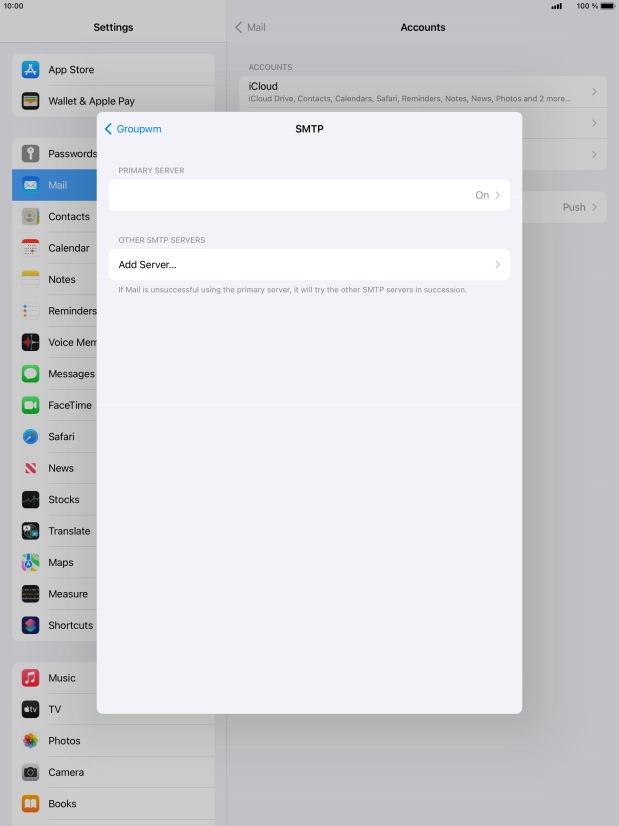 Press the field below 