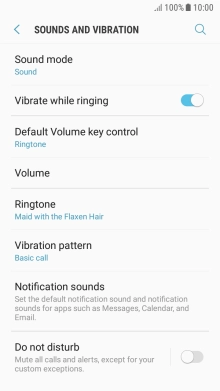 Press the Home key to return to the home screen.