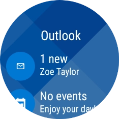 Press the email message icon.