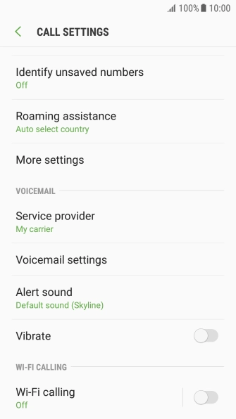 Press Wi-Fi calling.