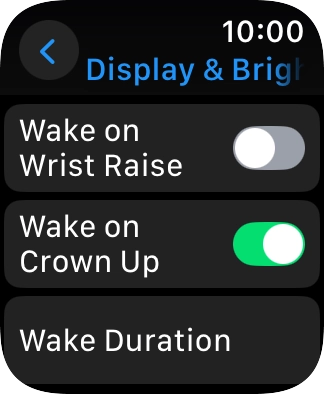 Press the Digital Crown several times to return to standby mode.
