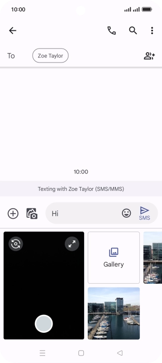 Press Gallery and go to the required folder.