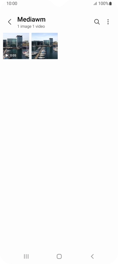 Press and hold any picture or video clip.