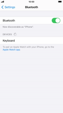 Press the required Bluetooth device and follow the instructions on the screen to pair the device with your phone.