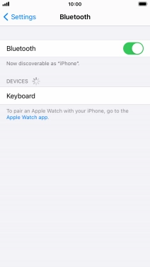 Press the required Bluetooth device and follow the instructions on the screen to pair the device with your phone.