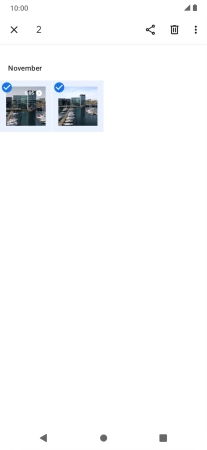 Press the share icon.