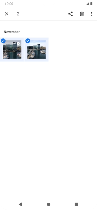 Press the share icon.