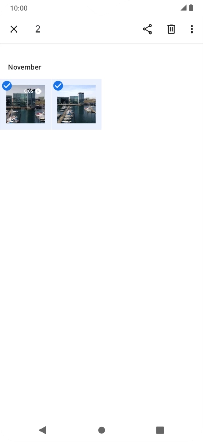 Press the share icon.