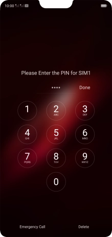 If you're asked to key in your PIN, do so and press Done.