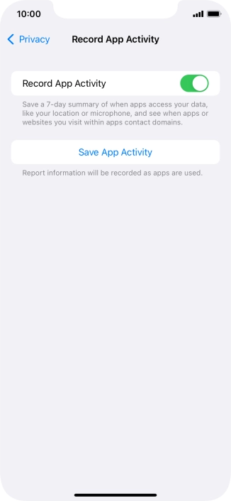 Press Save App Activity.