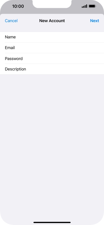 Press Description and key in the required name.