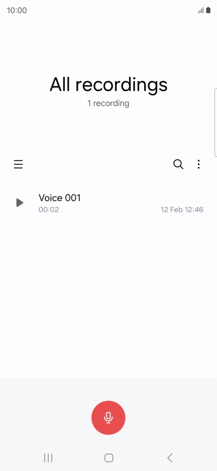 Create a new recording or open a previously saved recording.