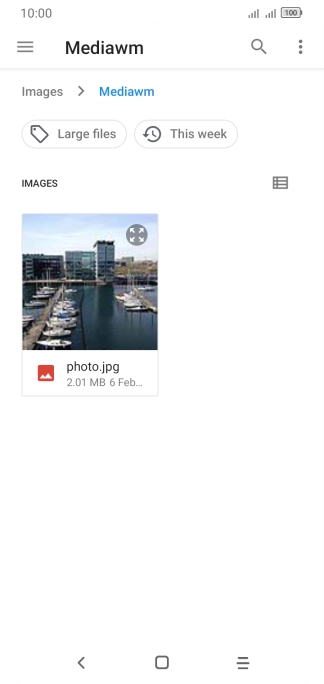Press the required file.