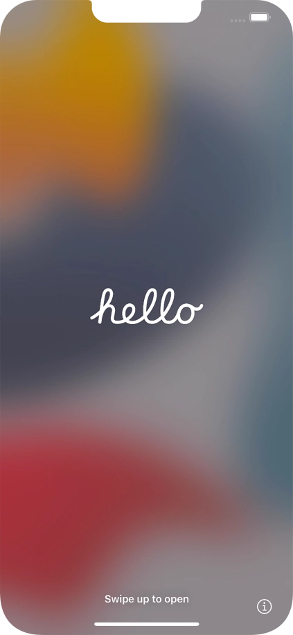 Slide your finger upwards starting from the bottom of the screen.