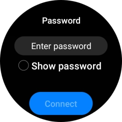 Press Enter password.