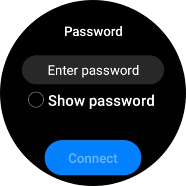 Press Enter password.