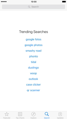 Press Search and key in the name or subject of the required app.