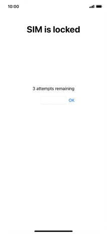 If your SIM is locked, key in your PIN and press OK.