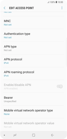 Press the menu icon.