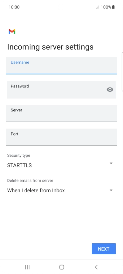 Press the field below 