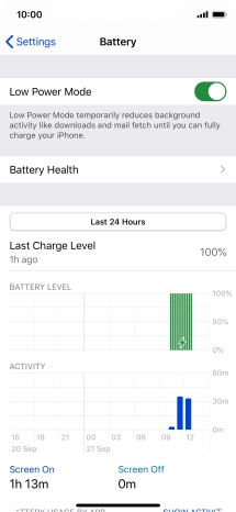 Slide your finger upwards starting from the bottom of the screen to return to the home screen.