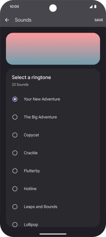Press the required ring tones to hear them.