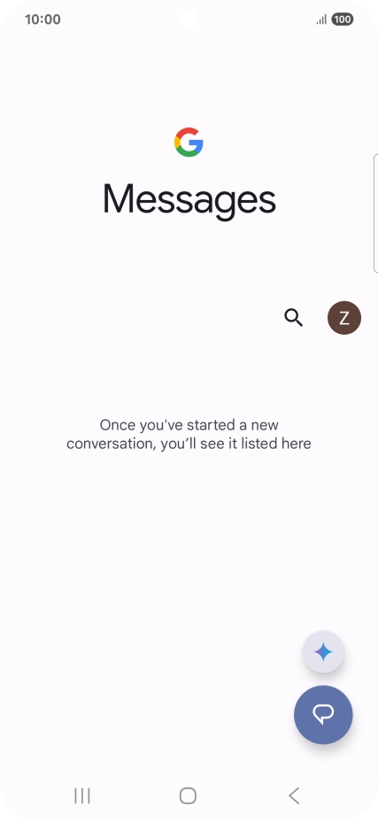 Press the profile icon.