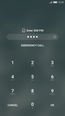 If you're asked to key in your PIN, do so and press OK.