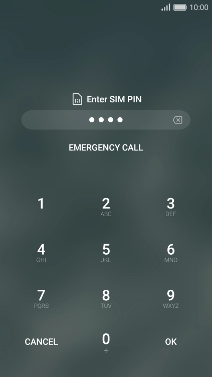 If you're asked to key in your PIN, do so and press OK.