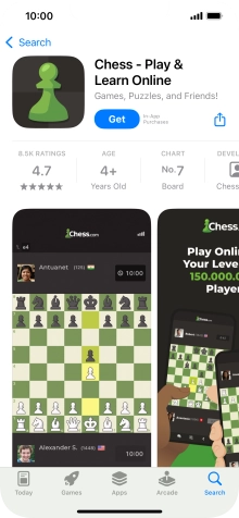 Press Get and follow the instructions on the screen to install the app.