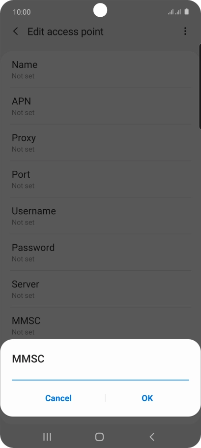 Key in http://pxt.vodafone.net.au/pxtsend and press OK.
