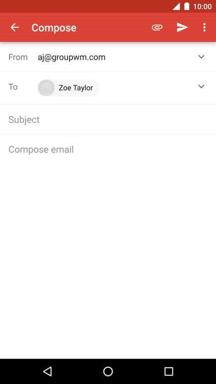 Press Subject and key in the required subject.