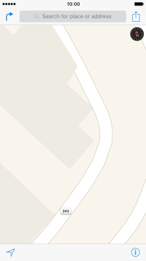 Press Search for place or address.