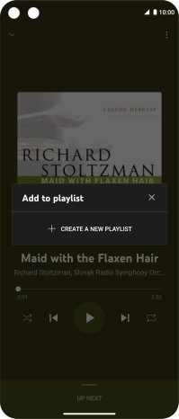 Press CREATE A NEW PLAYLIST.