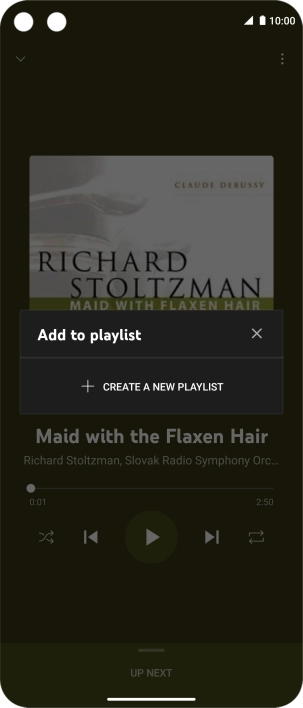 Press CREATE A NEW PLAYLIST.