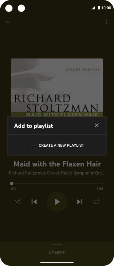 Press CREATE A NEW PLAYLIST.